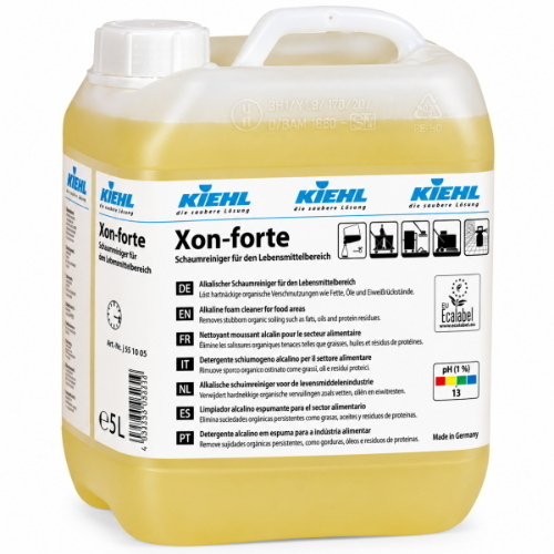 Kiehl Xon-Forte 2x5 Lt Sgrassatore Schiumogeno Ecologico Ecolabel per Forni Autolavanti, Cappe e Grill