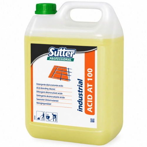 Sutter Acid AT 100 4x5 Kg Disincrostante Acido Professionale per Cotto, Pietra e Cemento