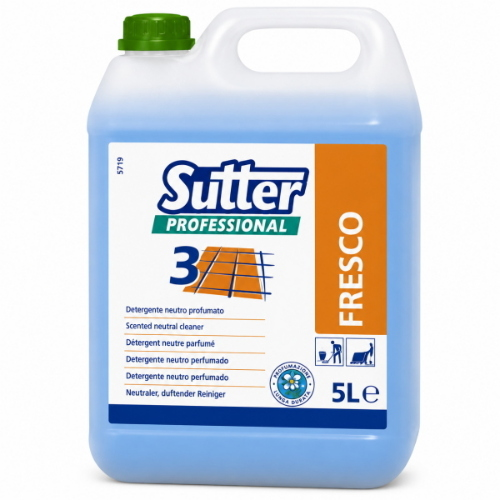 Sutter Fresco 4x5 Lt Detergente Neutro Profumato per Pavimenti e Lavasciuga