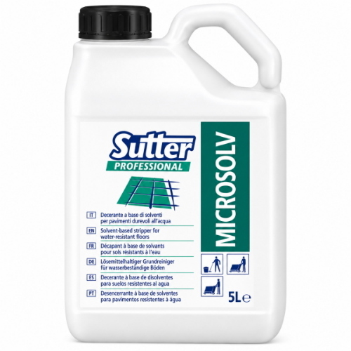 Sutter Microsolv 4x5 Kg Detersolvente Sgrassante Professionale per Oli, Catrame e Colle