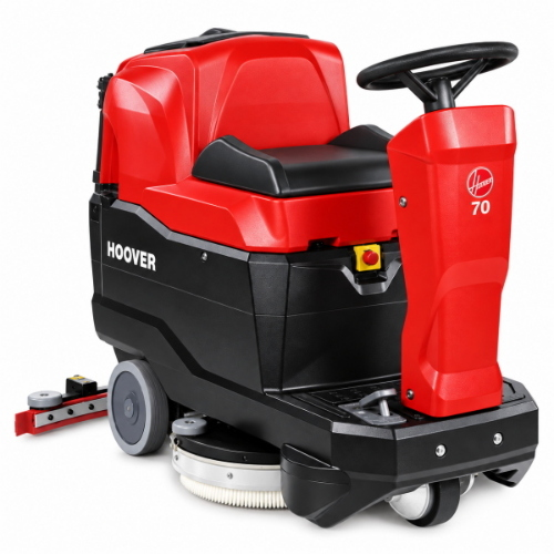 Hoover 70 UB Lavasciuga Pavimenti Uomo a Bordo 70 cm con 4 Batterie e Caricabatterie – Resa 3300 m²/h