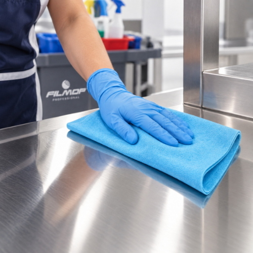 Filmop Profi-T Panni in Ultra Microfibra 38x40 cm per Vetri, Specchi e Bicchieri – 50 Pezzi