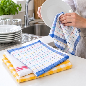 Strofinacci da Cucina in Cotone 50x70 cm per Panno Piatti, Bicchieri e Posate – 60 Pezzi