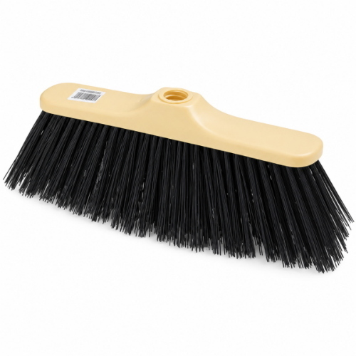 Scopa Industriale per Pavimenti 30 cm con Setole Rigide Nere – 12 Pezzi