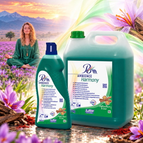 Sutter POM Ambience Harmony Detergente Deodorante Pavimenti e Superfici Fiori di Zafferano e Oud