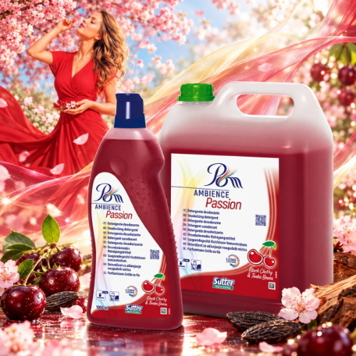 Sutter POM Ambience Passion Detergente Deodorante Pavimenti e Superfici Ciliegia e Fave di Tonka