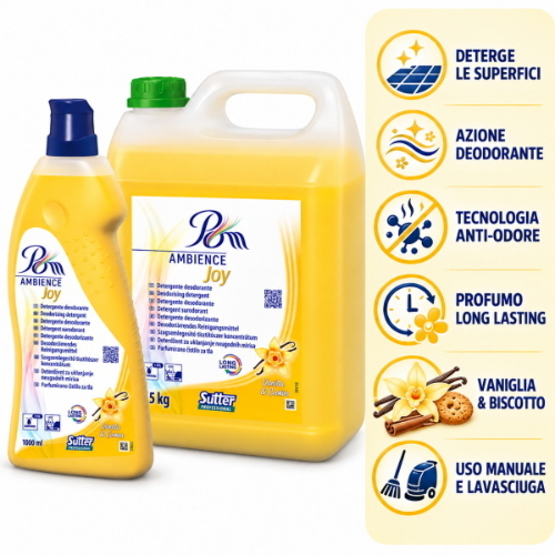 Sutter POM Ambience Joy Detergente Deodorante Pavimenti e Superfici Vanilla & Cookies