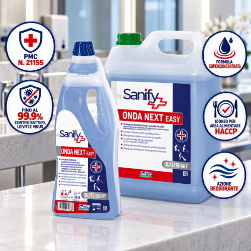Sutter Onda Next Easy Detergente Disinfettante Deodorante Superconcentrato PMC