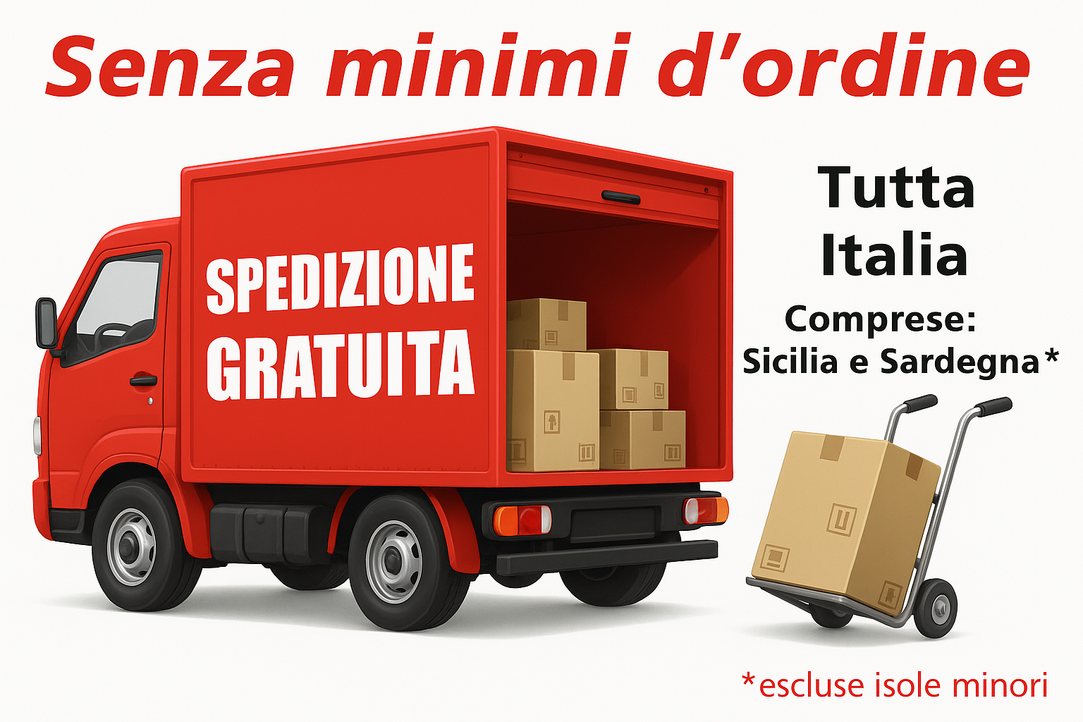 Spedizione gratuita in tutta Italia senza minimo d’ordine – Detercenter
