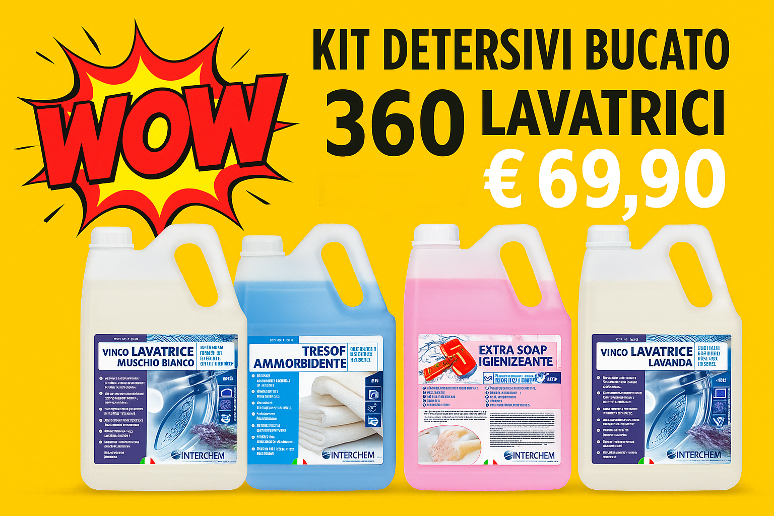 kit risparmio detersivi lavatrice