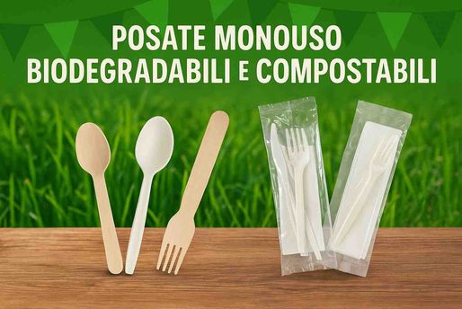 posate monouso compostabili biodegradabili |Detercenter Shop