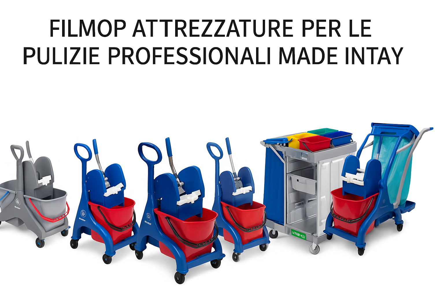 Filmop attrezzature per le pulizie professionali Made in Italy – carrelli e secchi lavapavimenti – Detercenter Shop