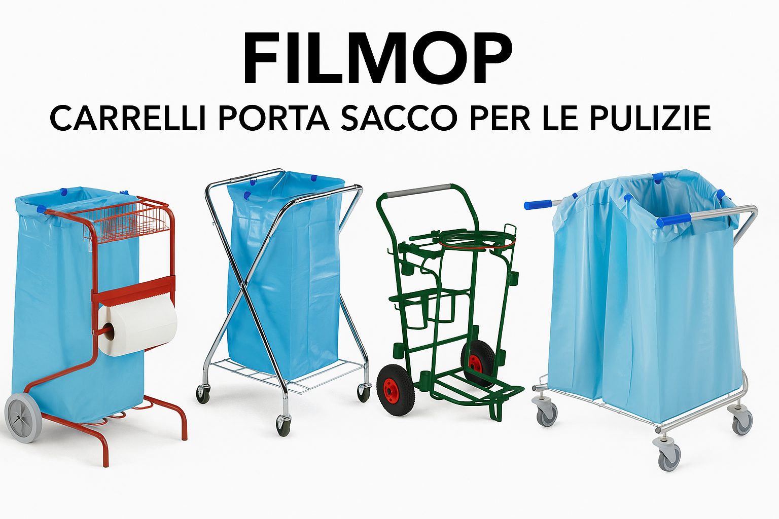Filmop carrelli porta sacco per le pulizie professionali – Detercenter Shop